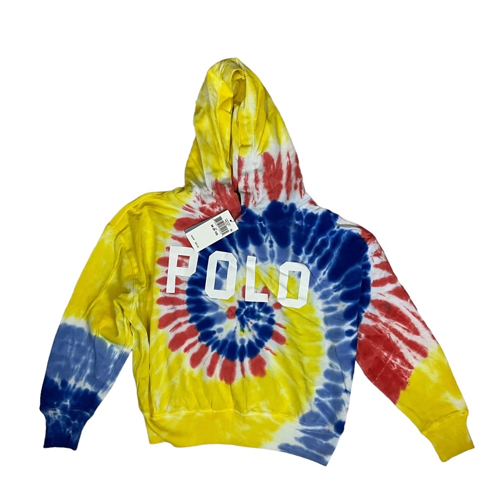 Polo Ralph Lauren Tie Dye Terry Sweatshirt Hoodie Size Medium 8-10